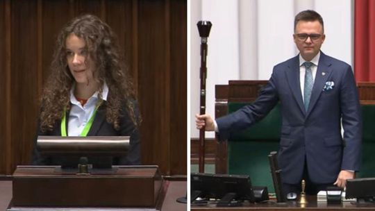 Zdjęcie przedstawia Anastazję Hojsak i Szymona Hołownię