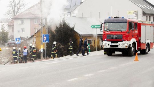 Bobowa: pożar domu na ulicy Węgierskiej