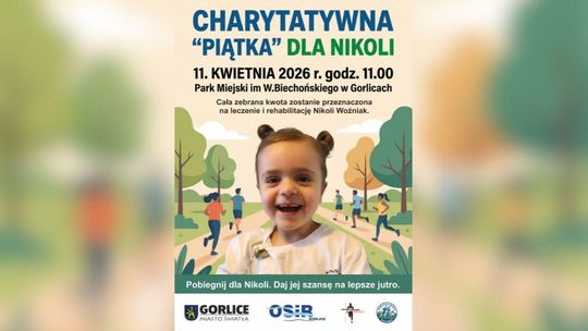 zdjęcie przedstawia plakat zapowiadający bieg dla Nikoli