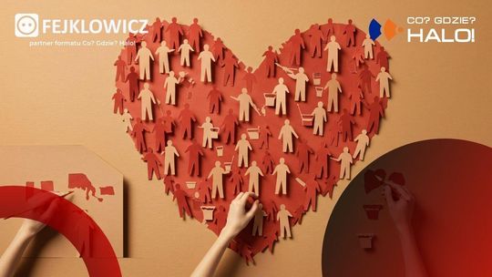 zdjęcie przedstawia serce z ludzi