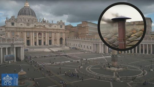 zdjęcie przedstawia plac i gmach Bazyliki Św. Piotra w Watykanie