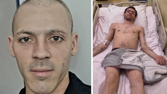Zdjęcie przedstawia chorego na raka krwi Dawida z Gorlic