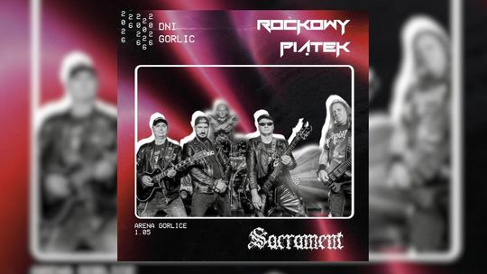 zdjęcie przedstawia czterech mężczyzn na plakacie promujących koncert