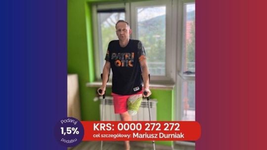 Dramat mieszkańca Wysowej-Zdrój. Mariusz walczy o powrót do normalnego życia zdjęcie przedstawia poszkodowanego mężczyznę