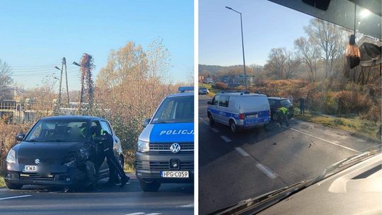 Gorlice. Kolizja na ul. Bieckiej Gorlice. Kolizja na ul. Bieckiej