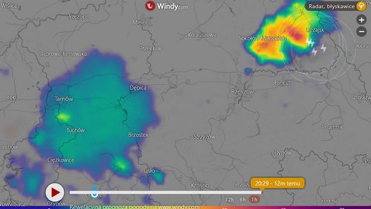 Gorlice. Ostrzeżenie przed gwałtownymi zjawiskami atmosferycznymi.