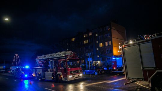 Gorlice. Pożar w bloku przy ul. Krasińskiego