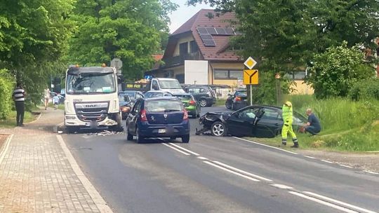 Gorlice. Zdarzenie drogowe na ul. Dukielskiej [FOTO]