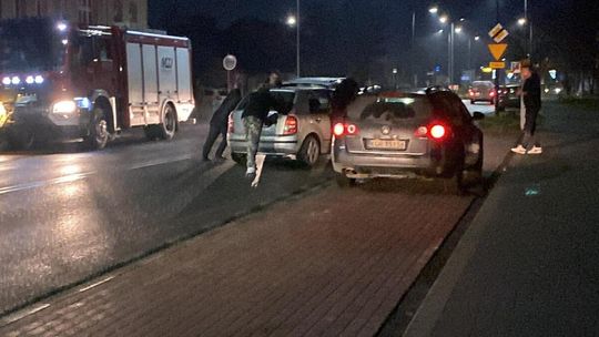 Gorlice. Zderzenie osobówek na ul. Bieckiej [FOTO]