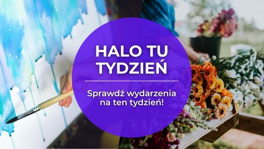 Zdjęcie przedstawia grafikę promującą wydarzenia w tym tygodniu w powiecie gorlickim