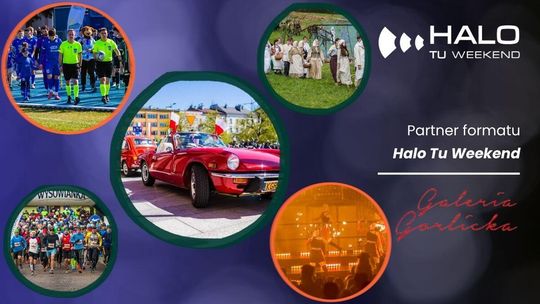 zdjęcie przedstawia plakat zapowiadający wydarzenia na weekend