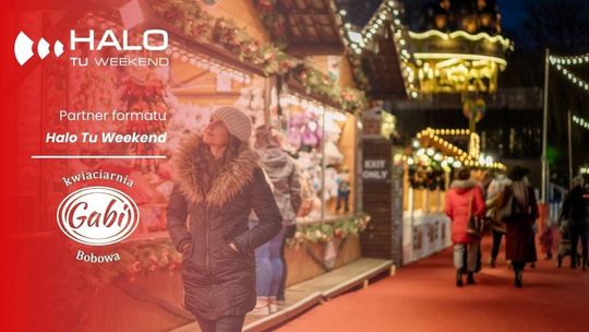 zdjęcie przedstawia panią na jarmarku Bożonarodzeniowym.