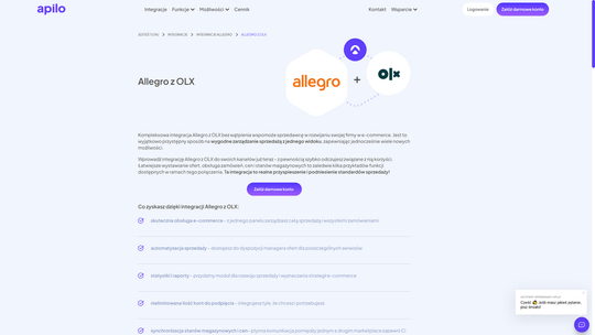 Apilo - Zintegrowanie sprzedaży OLX z Allegro