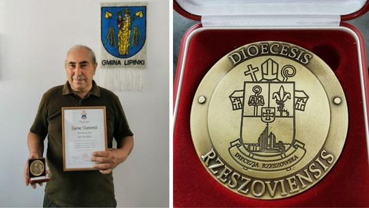 Jan Skałba z odznaczeniem Bene Merenti