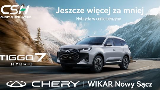 Jeszcze więcej za mniej z marką Chery. Hybryda w cenie benzyny - tego jeszcze nie było! zdjęcie przedstawia samochód