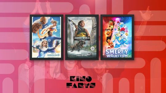 Plakaty filmów wyświetlanych w kinie Farys w Bieczu