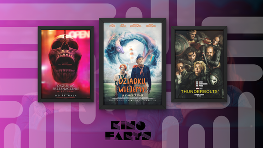 Plakaty filmów wyświetlanych w kinie Farys w Bieczu