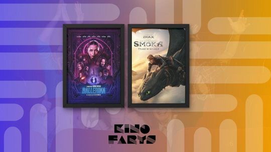 Plakaty filmów wyświetlanych w kinie Farys w Bieczu