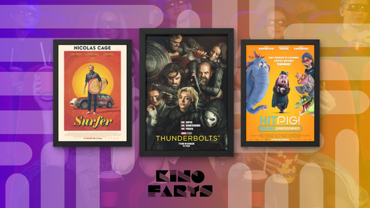 Plakaty filmów wyświetlanych w kinie Farys w Bieczu