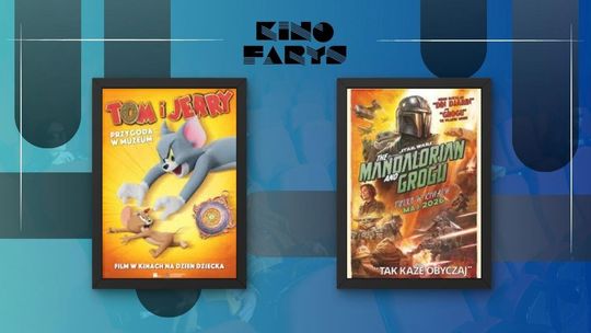 Zdjęcie przedstawia plakaty filmów wyświetlanych w kinie Farys w Bieczu