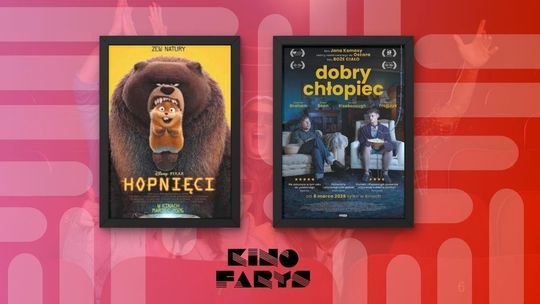 Zdjęcie przedstawia plakaty filmów wyświetlanych w kinie Farys w Bieczu