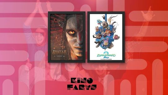 Zdjęcie przedstawia plakaty filmów wyświetlanych w kinie Farys w Bieczu