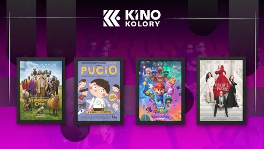 Zdjęcie przedstawia plakaty filmów wyświetlanych w Kinie Kolory w Gorlicach