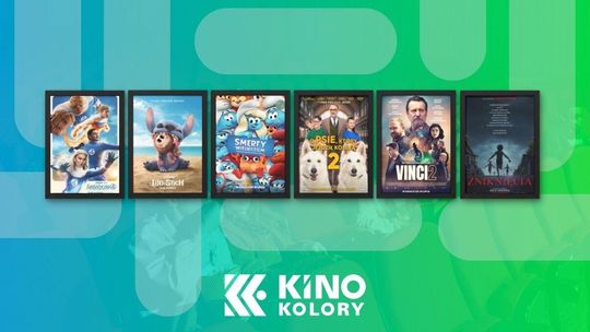 Zdjęcie przedstawia plakaty filmów wyświetlanych w kinie Kolory w Gorlicach