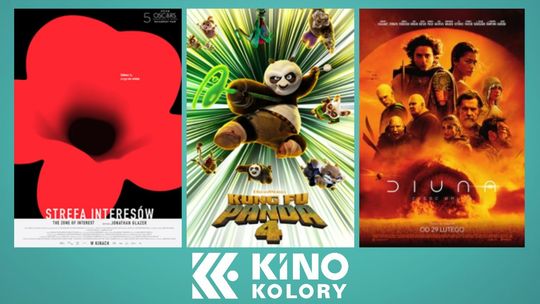 Plakaty filmów wyświetlanych w Kinie Kolory w Gorlicach