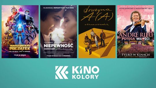 Plakaty filmów wyświetlanych w Kinie Kolory w Gorlicach