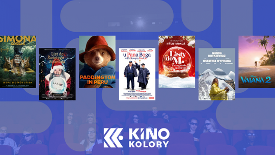 Plakaty filmów wyświetlanych w Kinie Kolory w Gorlicach