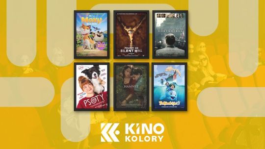 Zdjęcie przedstawia plakaty filmów wyświetlanych w Kinie Kolory w Gorlicach