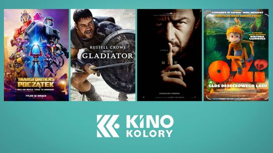 Plakaty filmów wyświetlanych w Kinie Kolory w Gorlicach