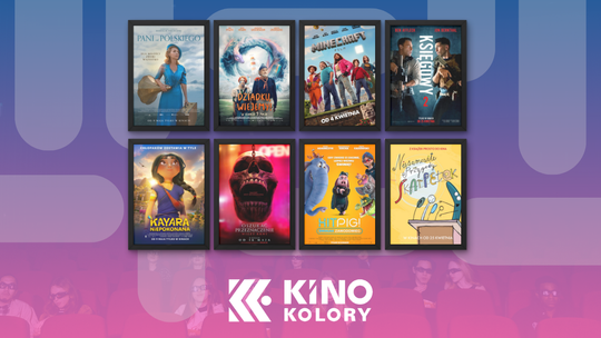 Plakaty filmów wyświetlanych w Kinie Kolory w Gorlicach