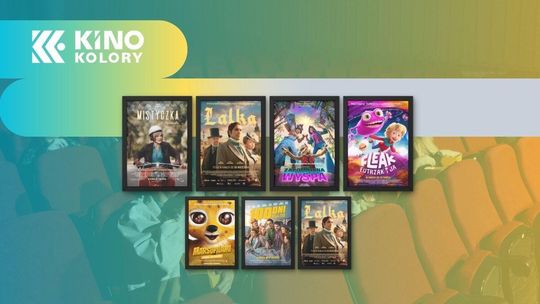 Zdjęcie przedstawia plakaty filmów wyświetlanych w Kinie Kolory w Gorlicach