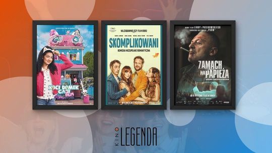 Zdjęcie przedstawia plakaty filmów wyświetlanych w kinie Legenda w Gorlicach