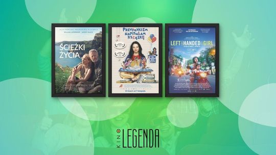 Zdjęcie przedstawia plakaty filmów wyświetlanych w kinie Legenda w Gorlicach