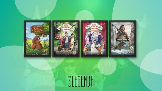 Plakaty filmów wyświetlanych w kinie Legenda w Gorlicach