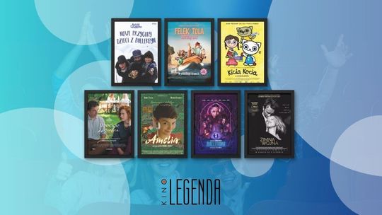 Plakaty filmów wyświetlanych w kinie Legenda w Gorlicach