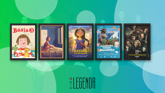 Plakaty filmów wyświetlanych w kinie Legenda w Gorlicach