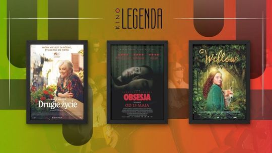 Zdjęcie przedstawia plakaty filmów wyświetlanych w kinie Legenda w Gorlicach