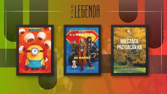 Zdjęcie przedstawia plakaty filmów wyświetlanych w kinie Legenda w Gorlicach