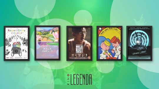 Zdjęcie przedstawia plakaty filmów wyświetlanych w kinie Legenda w Gorlicach