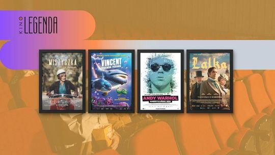 Zdjęcie przedstawia plakaty filmów wyświetlanych w kinie Legenda w Gorlicach