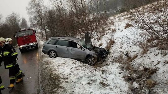 Kolizja w Hańczowej. Co się stało z kierowcą?