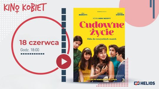Plakat informujący o Kinie Kobiet w Kinie Helios