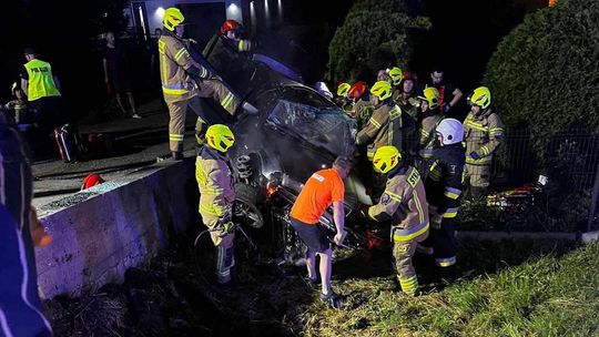 Libusza. Groźne zdarzenie drogowe. Utrudnienia na DK 28 [FOTO]