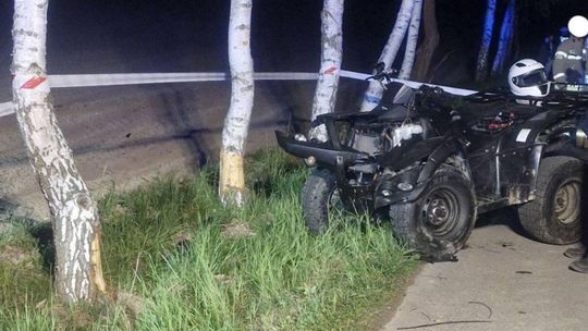 Libusza. Zdarzenie drogowe z udziałem quada na drodze gminnej [FOTO]