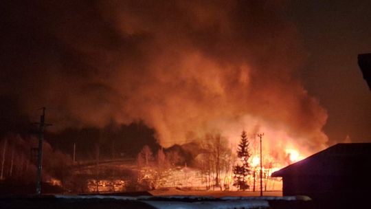Lipinki. Poważny pożar budynku gospodarczego [FOTO]