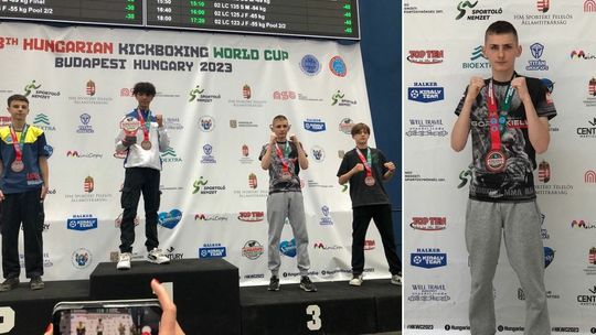 Maks Tajak na podium Pucharu Świata Hungarian Kicboxing World Cup